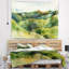 Tapisserie aquarelle montagnes vertes Landscape-28503207