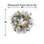 28" Holiday Wreath Decorated With Snow Branches, Magnolia Leaves And Ornaments