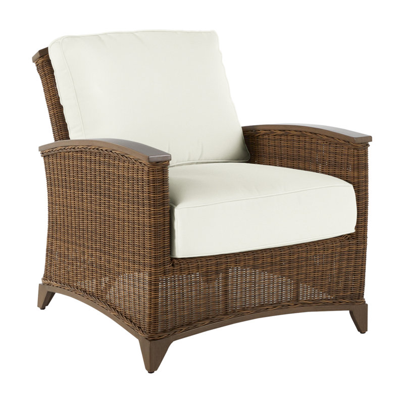 Astoria Woven Lounge Chair, Raffia/Oak, Welt, Natural White