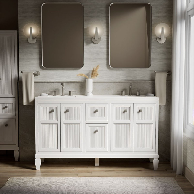 Ensemble de meuble-lavabo 60 po Hearthaven, Blanc