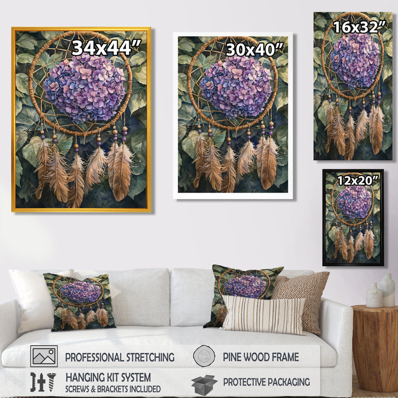 Altheimer - Floral Canvas Wall Art, Reproduction encadrée d'une seule photo, Noir, H 20 po x l 12 po