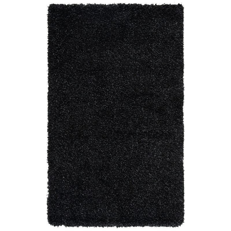 Angeliya Shag Performance Solid Color Rug, Rectangle 2'3" x 5'