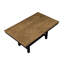 5 pièces 5 pièces de style moderne, table à 2 tons brun noir et 4 chaises pour la famille avec brun, rectangulaire avec sièges latéraux de rangement