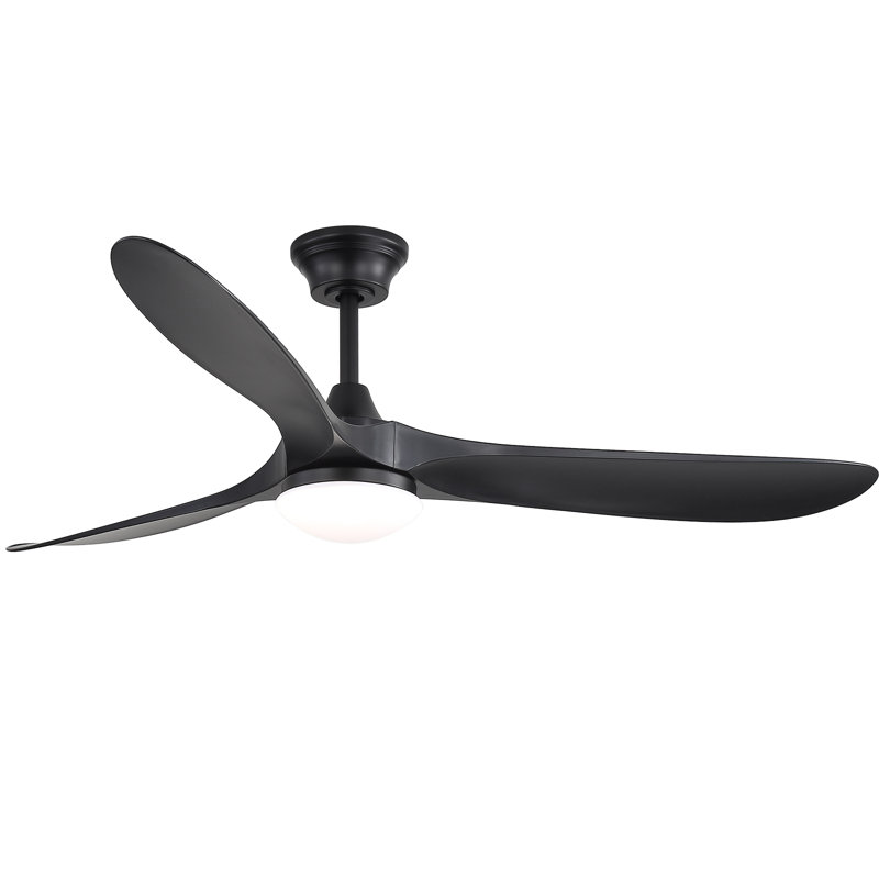  Nicola 60" Modern Style 3-blade Ceiling Fan Light With Remote Control, Supports Mobile Phone Connection And Voice Function