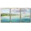 "Clear Lagoon II", peinture sur toile 3 pièces-748253442-748253446