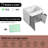 Cili 24.14 " W 1 Single Vanity Bathroom Vanity With Ceramic Top