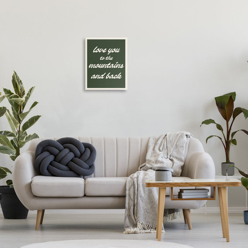 «Love Mountains & Back», art mural sur toile par Daphne Polselli, H 20 po x l 16 po