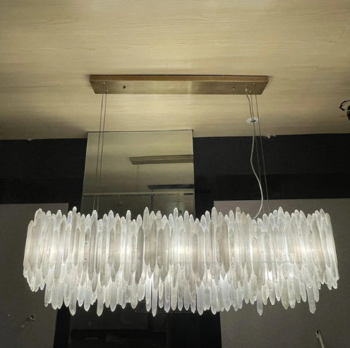 Selenite Rectangular Chandelier Lighting