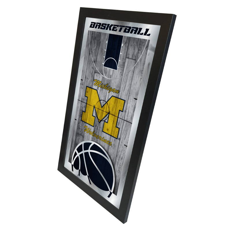 « basket mirror », impression encadrée NCAA, Michigan