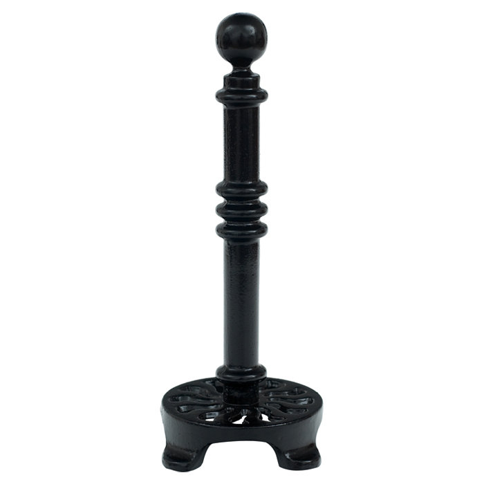 Iron Paper Towel Holder, Black