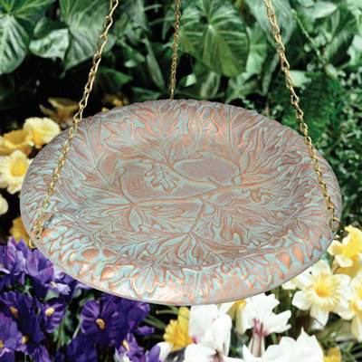 Oakleaf Hanging Birdbath