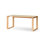 Burlywood Rectangular Solid Wood Dining Table