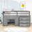 Ditlef Kids Twin Loft Bed with Drawers-1393723526
