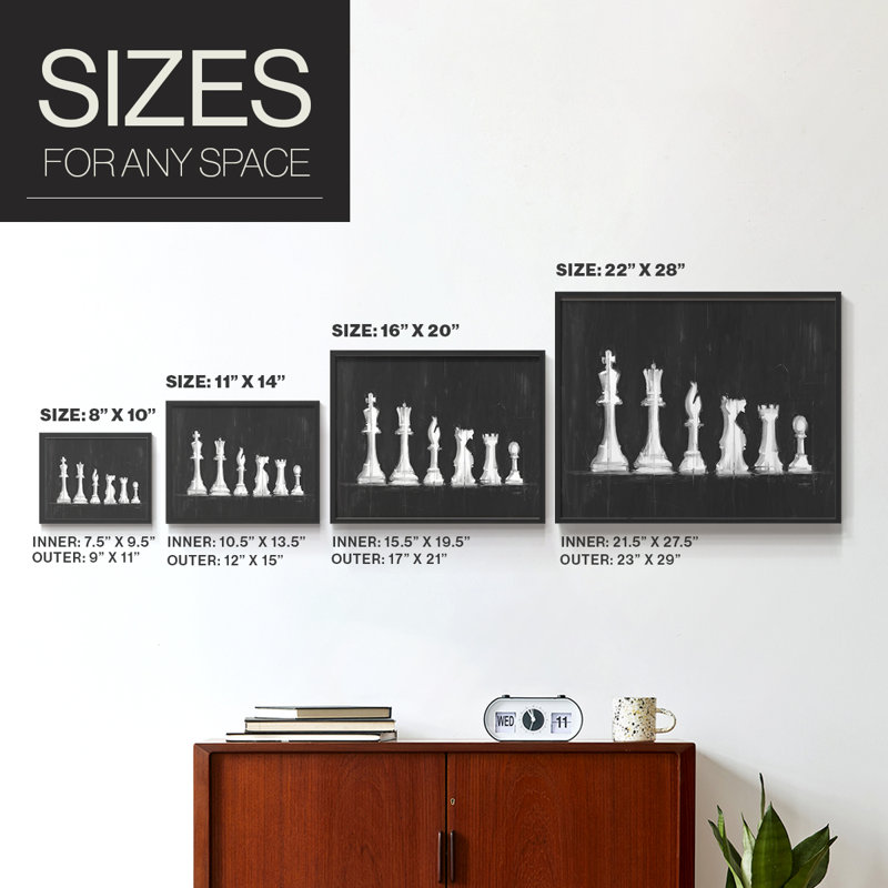 «Start Line Up II» - Impression encadrée - Restickable, Noir, noir, noir, noir, H 16 po x l 20 po