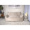 Fauteuil à billes surdimensionné en velours de coton avec accoudoirs Boneless
