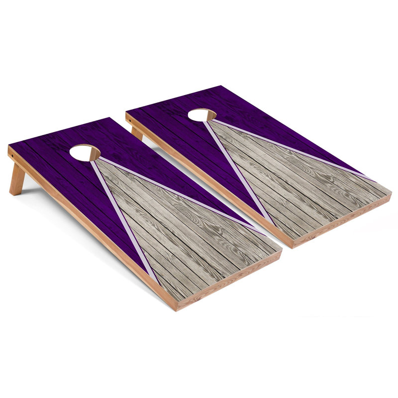 Planches de cornhole 2 pi x 4 pi avec lumières DEL, Mauve