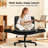 Cross-Legged Swivel Executive Office Chair with Flip-up Arms -1496342075