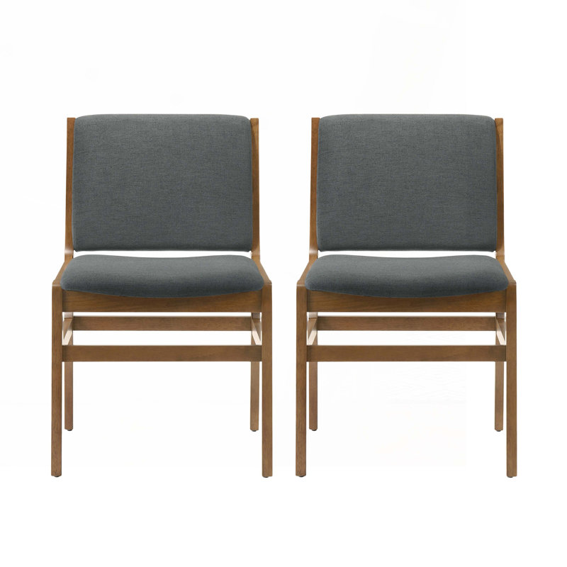 Wood Frame Dining Chairs Set of 2