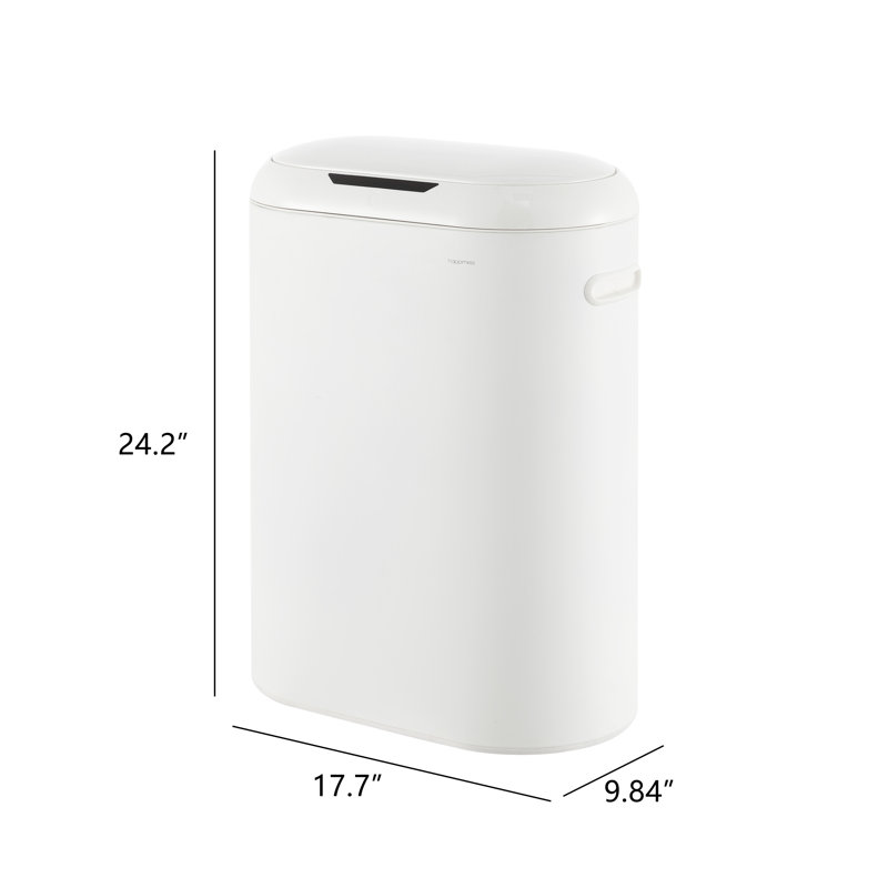 Robo Kitchen Trash Can - 13.2 Gallons, Cotton White