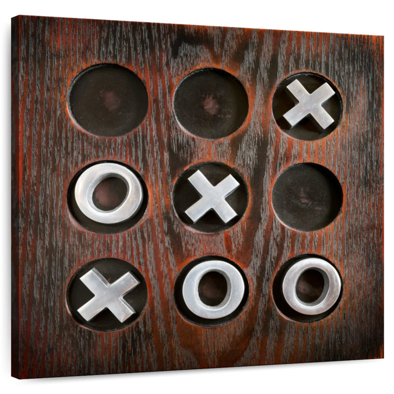 Senne Wooden Tic Tac Toe, 20" H x 20" W