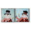 «Dapper Snowman I», ensemble de 2 reproductions sur toiles tendues-1939156395