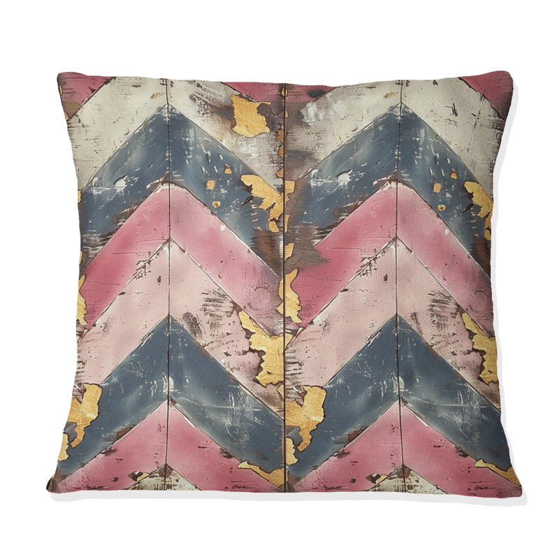 Coussin Chevron, H 16 po x l 16 po