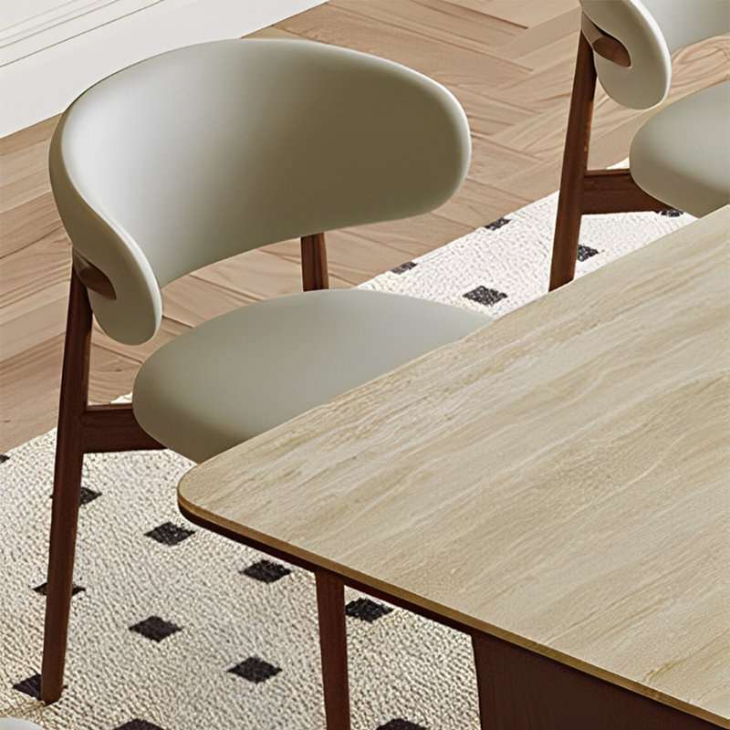 Retro home rock plate dining table sets, 29.52"H x 62.99"L x 31.49"W