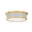 Ashdown Flush Mount in Aged Brass and Distressed Bronze by Mark D. Sikes-202494029