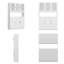 Garde-manger 71 po H avec 6 armoires 6 portes et 1 tablette ouverte
