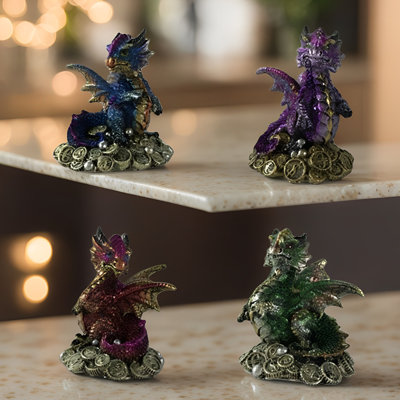 Ensemble de 4 figurines H 4,75 po