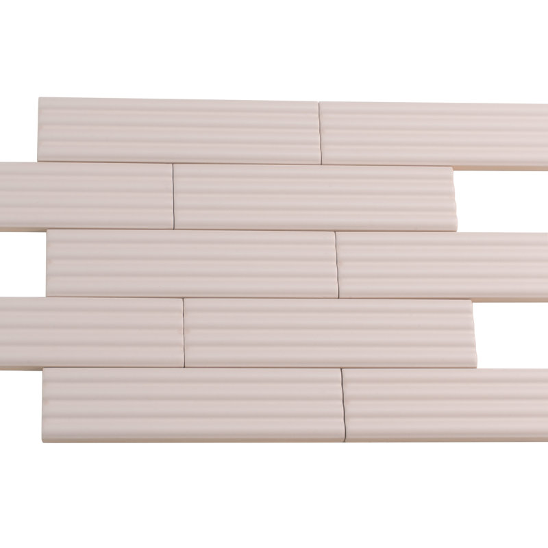 Arte 1.97 in. x 7.87 in. Ceramic Subway Deco Wall and Floor Tile (4.54 sq. ft./case) (42-Pack), Pink