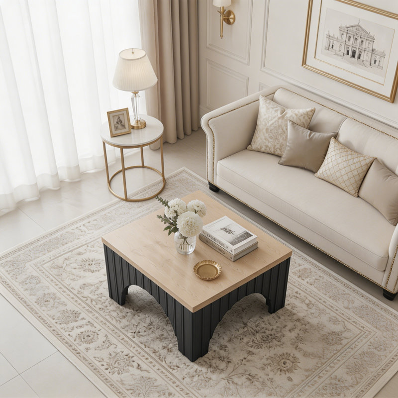Rustic Square Coffee Table