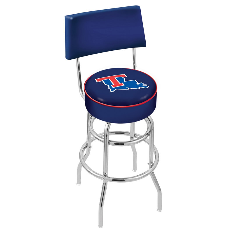 NCAA 30" Swivel Bar Stool, Louisiana Tech University