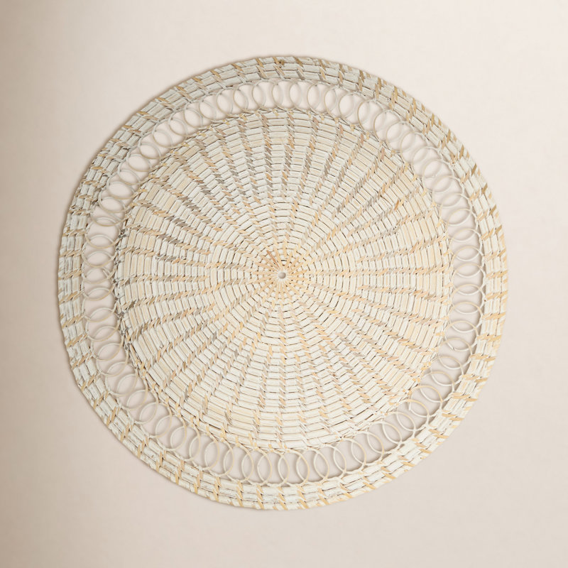 Acklin 100% Rattan No Pattern Round Placemat