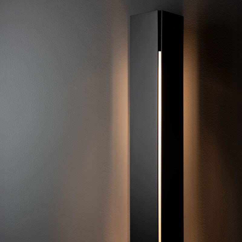 Gallery Outdoor Sconce, 59.5" H x 5.5" W x 4.1" D, Coastal Black