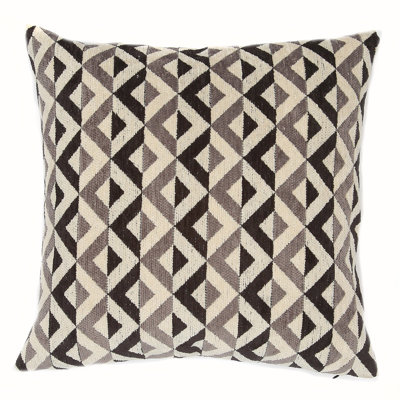 Geometric Feather Throw Pillow