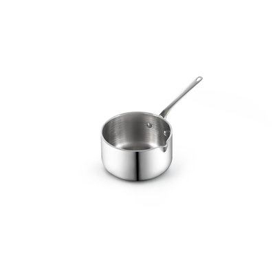 Cooks Standard Multi-Ply Clad 0.15 Quart Butter Warmer, Small Stainless Steel Sauce Pan, Mini Butter Chocolate Milk Melting Pot with Pour Spout, 140ml Cooking Pot ideal for Chefs, Baristas