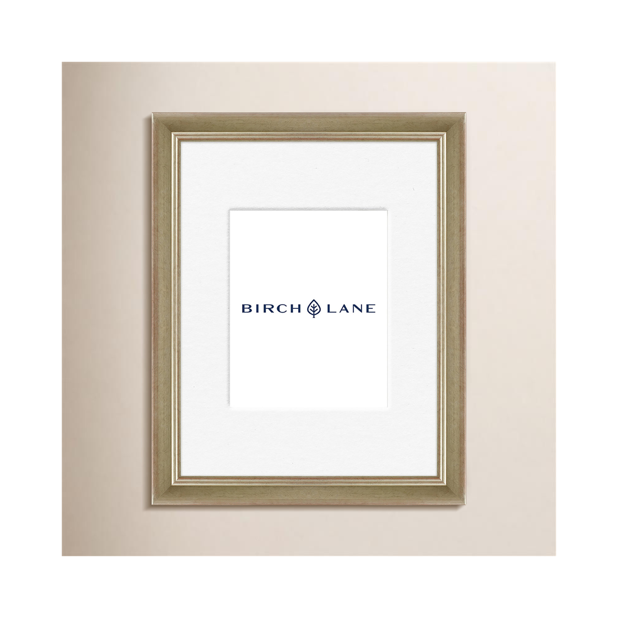 Wood Picture Frame with Mat, 18" x 24", Silver