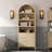 Bookcase Storage Display Cabinet With 3 Drawers And Shelves-140368135