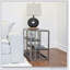 Table basse ovale en ciment de 36 po x 24 po x 15 po, design moderne et organique pour un décor minimaliste élégant.