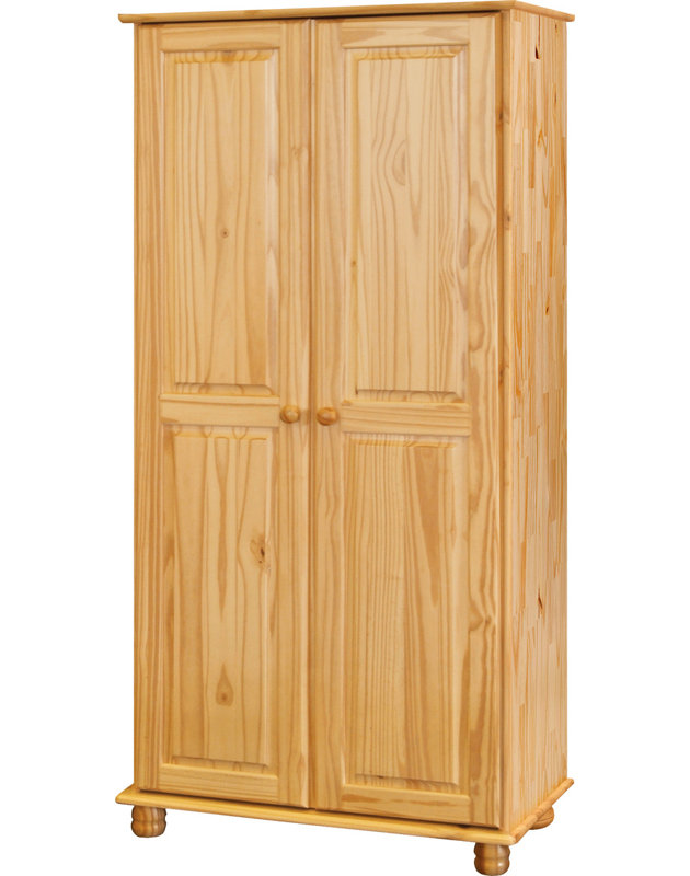 Ludovica 2 Door Solid Wood Wardrobe