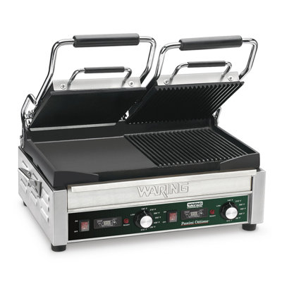 Waring 17'' Electric Grill Sandwich Maker & Panini Press with Lid