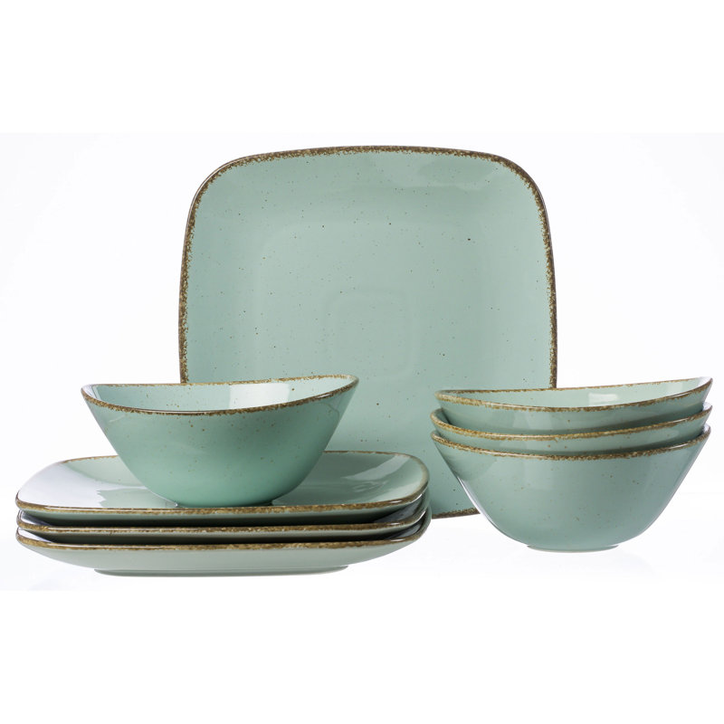 Piece Porcelain Dinnerware Set - Service for 4, Blue