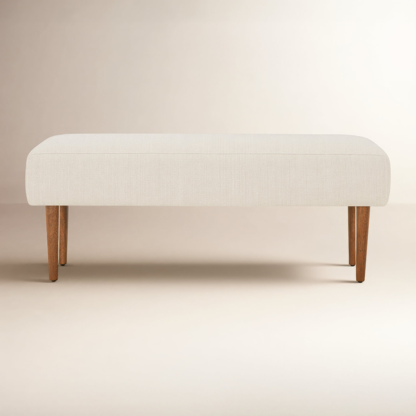 Nalaya Bench, Cream Performance Basketweave