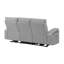 Canapé inclinable électrique gris Isolé-133411890