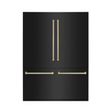 ZLINE 60" Autograph Edition 32.2 cu. ft. Built-in 4-Door French Door Refrigerator