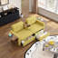 Canapé deux places avec tiroirs de rangement, tables d'appoint pliables et console porte-gobelets-731717269-731717270