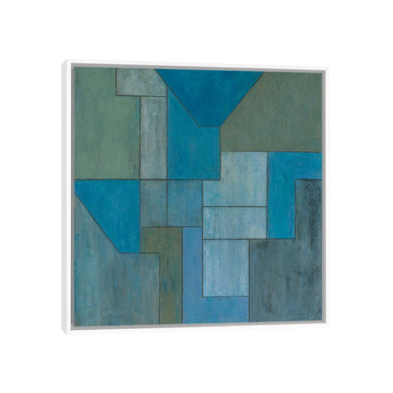 Incognito by Stephen Cimini - Painting on Canvas, 93.98 cm H x 93.98 cm W, White Framed