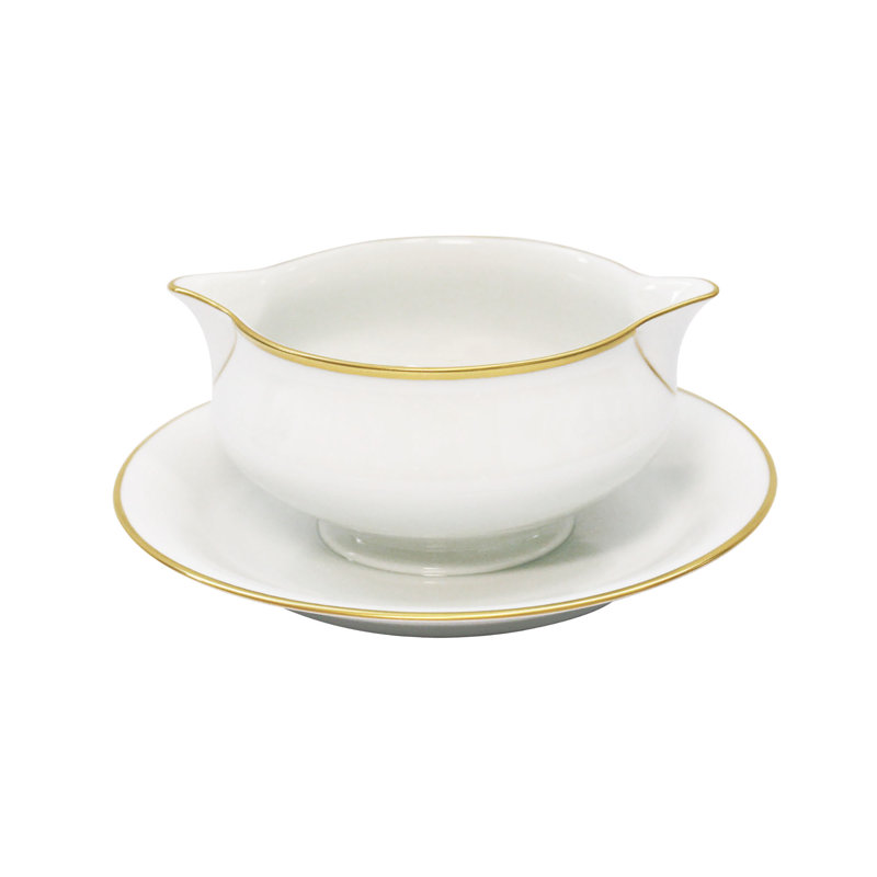 Orsay Porcelain China Gravy Boat, Gold