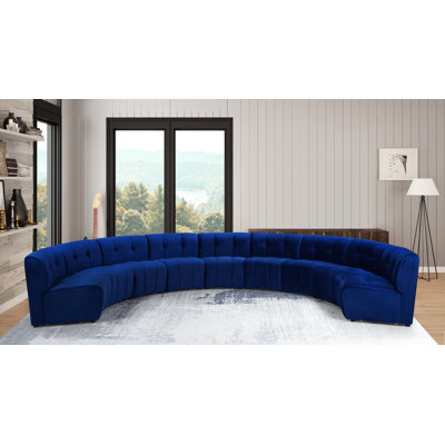 Jedson Velvet Sectional Symmetrical